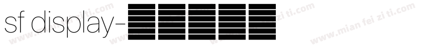 sf display字体转换